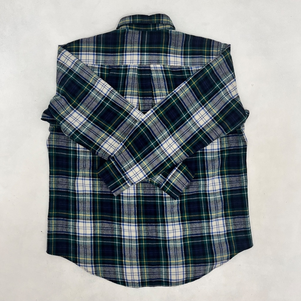 Abercrombie & Fitch Mens Size Large Button Up Shirt Multicolor Plaid Long Sleeve - Picture 5 of 8